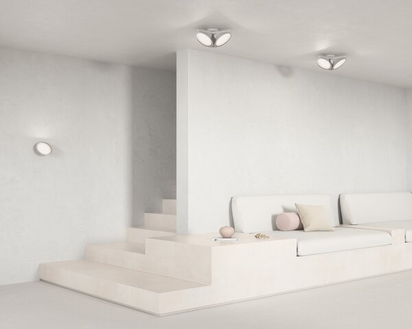 Axolight Orchid, bílé stropní svítidlo, 3x15W LED 3000K, stmívatelné, prům. 38,2cm