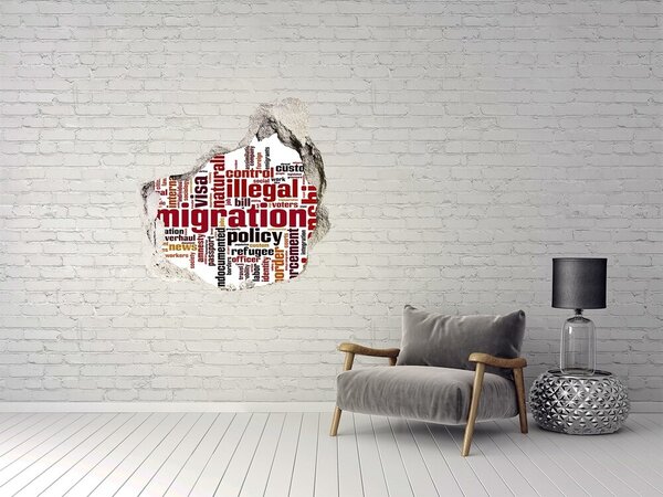 Fototapeta díra na zeď Imigrace nd-p-72118150