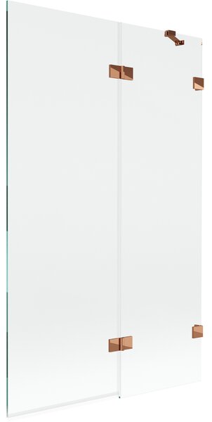 Mexen Lunar sprchová zástěna dvojkřídlá pravá 110 x 150 cm, transparentní, růžové zlato - 897-110-100-60-00-P