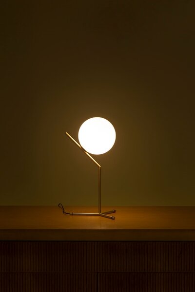 Flos F3170057 IC Lights T1 High, designová lampa se stmívačem, 1x60W E14, chrom, Ø 20cm, výška 53cm
