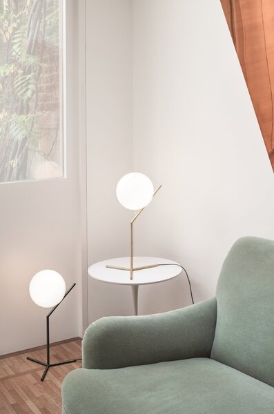 Flos F3170059 IC Lights T1 High, designová lampa se stmívačem, 1x60W E14, mosaz, Ø 20cm, výška 53cm