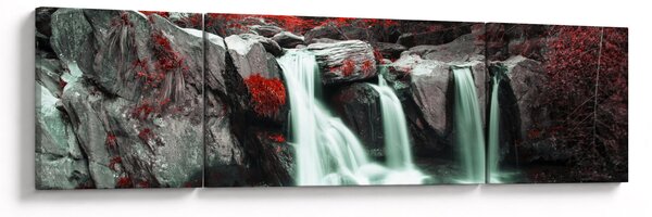 Obraz - Vodopády (170x50 cm)