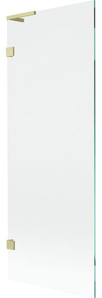 Mexen Lunar L vanová zástěna 1-křídlová 70 x 150 cm, transparentní, zlatá kartáčovaná - 897L-070-000-55-00