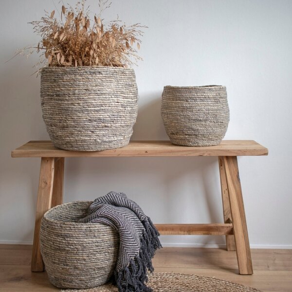 Nordic Living Masivní teaková lavice Balt 90 cm
