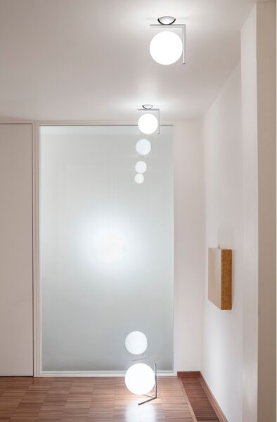 Flos F3178057 IC Lights C/W1, designové svítidlo, 1x60W E14, chrom, Ø 20cm