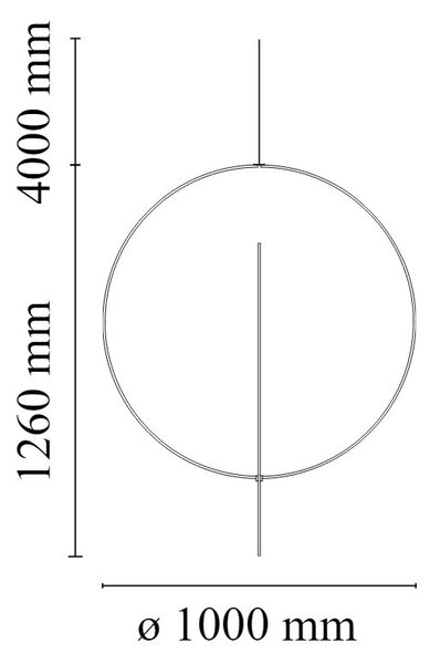 Flos F4634009 Overlap Suspension 2, designové závěsné svítidlo, 2x105W E27, výška 126cm