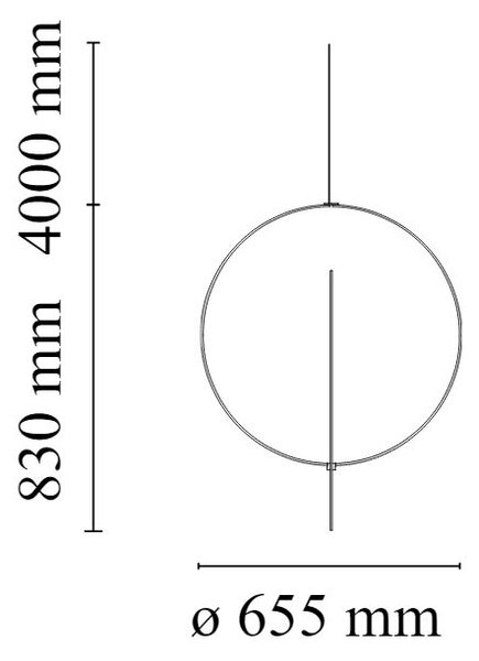 Flos F4633009 Overlap Suspension 1, designové závěsné svítidlo, 105W E27, výška 83cm