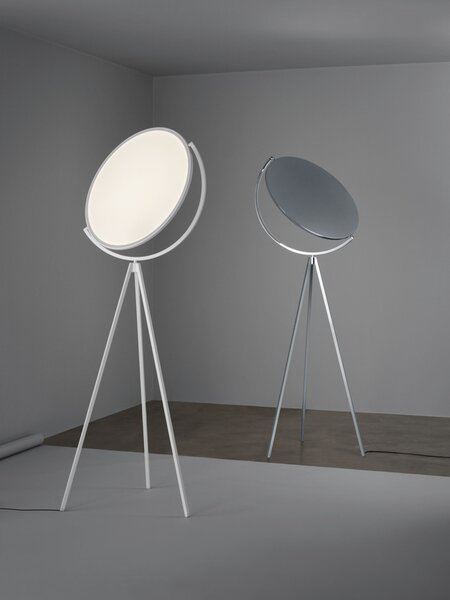 Flos F6630009 Superloon, bílá stojací designová lampa se stmívačem, 40W LED, 197cm
