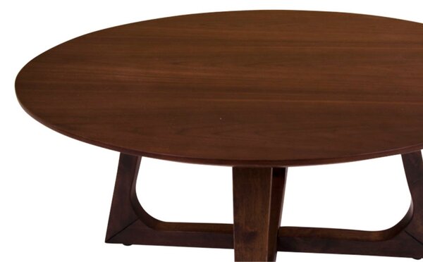 Nordic Living Ořechový konferenční stolek Taby 75 cm