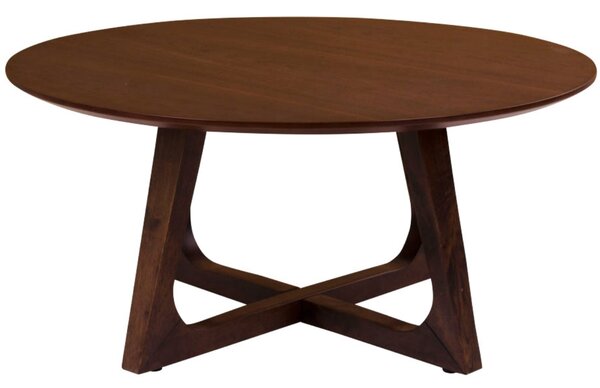 Nordic Living Ořechový konferenční stolek Taby 75 cm