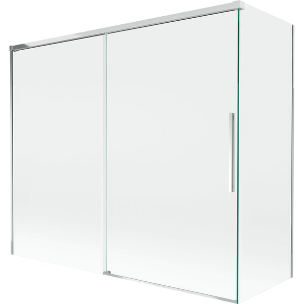 Mexen Rox vanová zástěna 2-křídlová posuvná 180 + 80 x 150 cm, transparentní, chrom - 8C9-180-080-01-00
