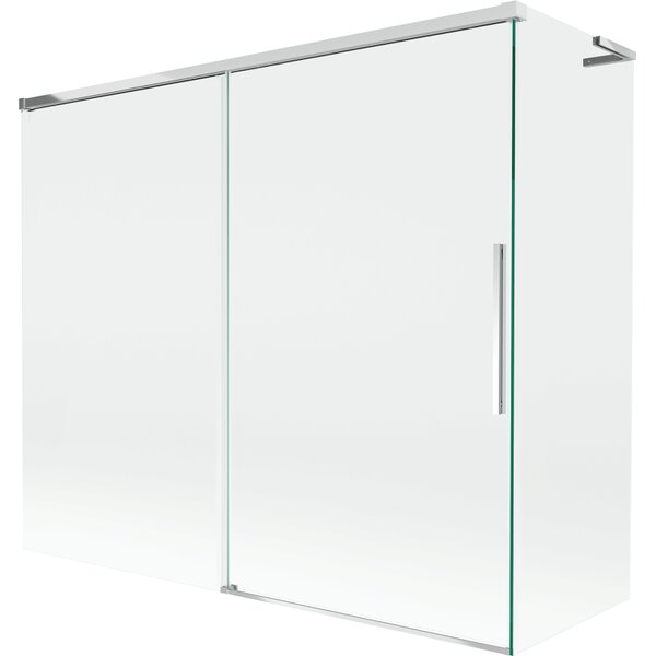 Mexen Rox L vanová zástěna 2-dílná posuvná 180 + 80 x 150 cm, transparentní, chrom - 8C9L-180-080-01-00