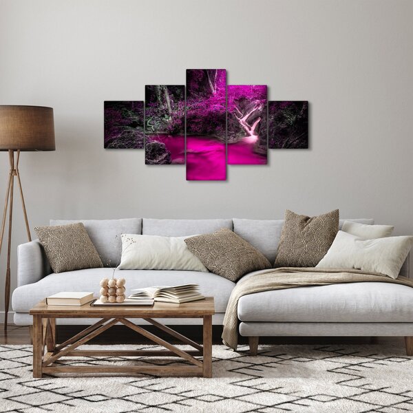 Obraz - Růžový les (125x70 cm)