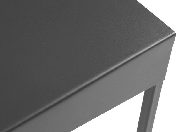 Nordic Design Černý kovový konferenční stolek Narvik 50 cm