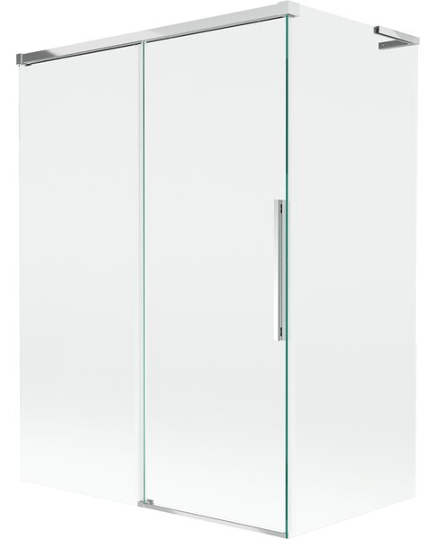 Mexen Rox L vanová zástěna 2-křídlová posuvná 120 + 70 x 150 cm, transparentní, chrom - 8C9L-120-070-01-00