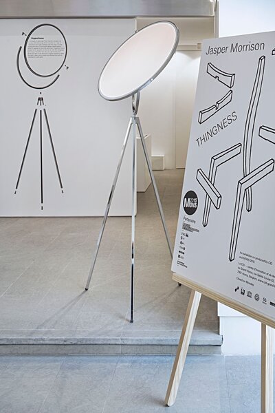 Flos F6630057 Superloon, chromová stojací designová lampa se stmívačem, 40W LED, 197cm