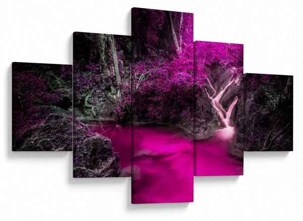 Obraz - Růžový les (125x70 cm)