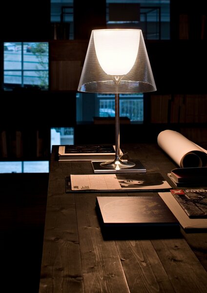 Flos F6263000 KTribe T1, designová stolní lampa se stmívačem, 1x70W E27, čirá, výška 56cm
