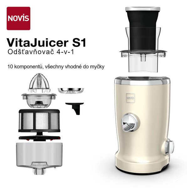 Novis Odšťavňovač VitaJuicer VDE NewGen SX-3 (krémová)
