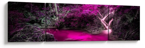Obraz - Růžový les (170x50 cm)