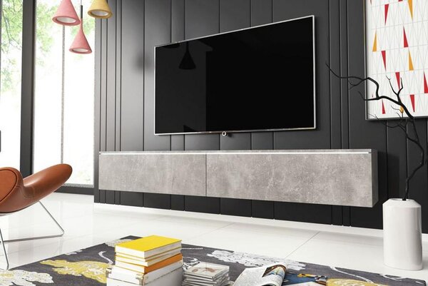 TV nízka komoda dekor beton
