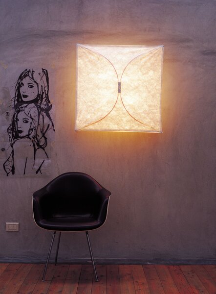 Flos F0500009 Ariette 2, stropní svítidlo z textilu, 4x40W E27, 100x100cm