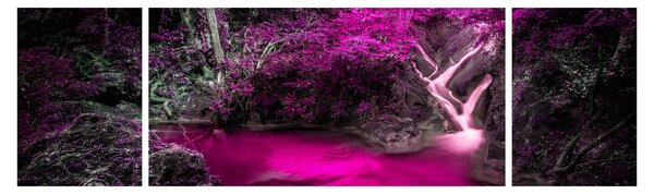 Obraz - Růžový les (170x50 cm)