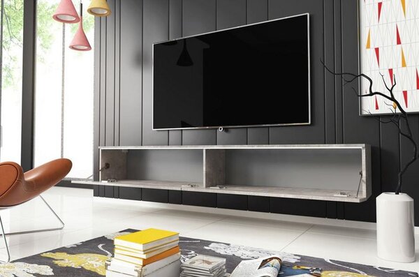 TV nízka komoda dekor beton