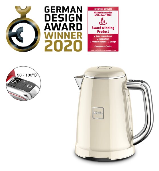 Rychlovarná konvice Novis Kettle KTC1 (krémová)
