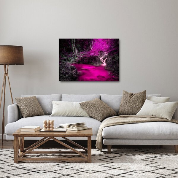 Obraz - Růžový les (70x50 cm)