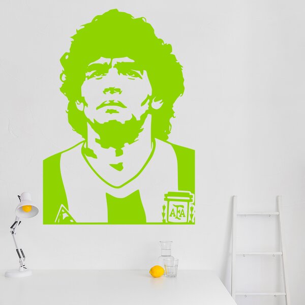Živá Zeď Samolepka Diego Maradona Barva: černá