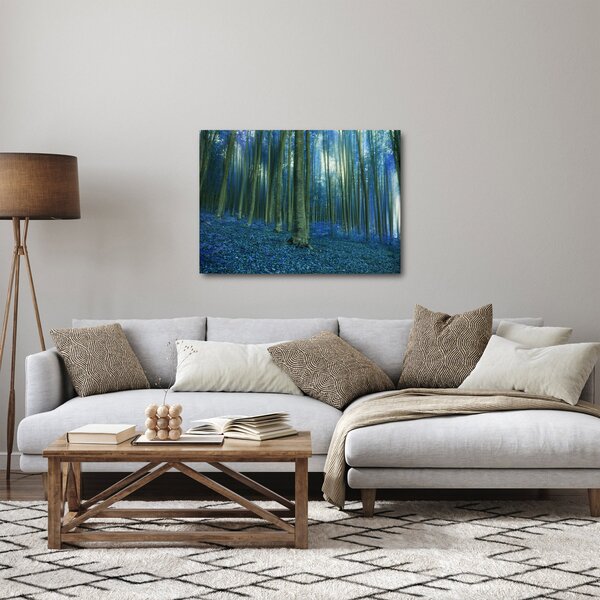 Obraz - Modrý les (70x50 cm)