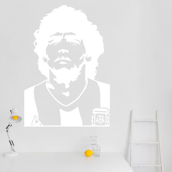 Živá Zeď Samolepka Diego Maradona Barva: černá
