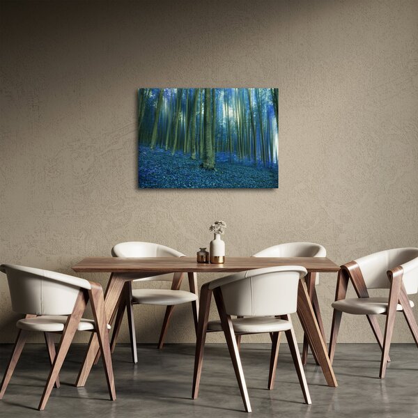 Obraz - Modrý les (70x50 cm)