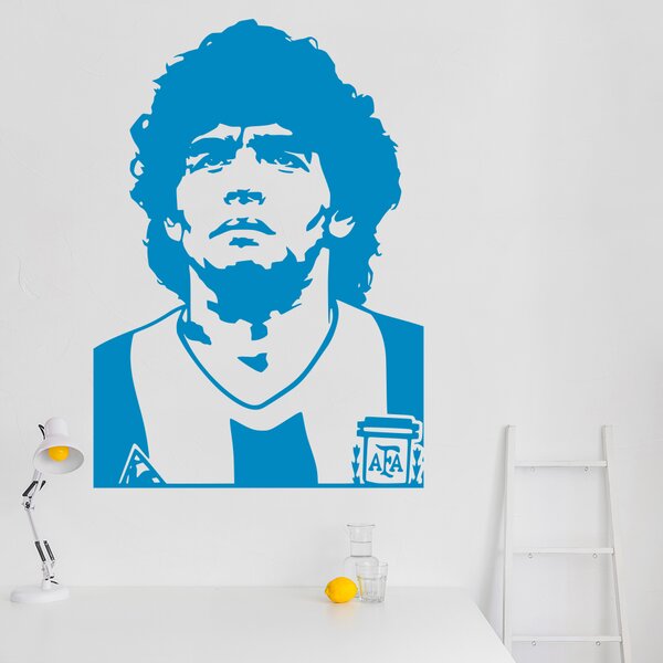 Živá Zeď Samolepka Diego Maradona Barva: černá