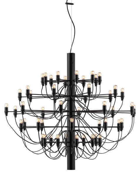 Flos A1502031 2097-50, luxusní matně černý lustr, 50x15W E14 čirá, prům. 100cm, výška 88cm