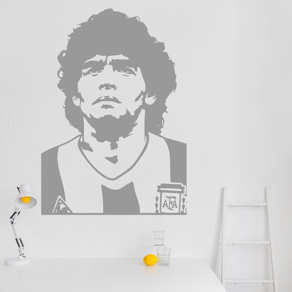 Živá Zeď Samolepka Diego Maradona Barva: černá