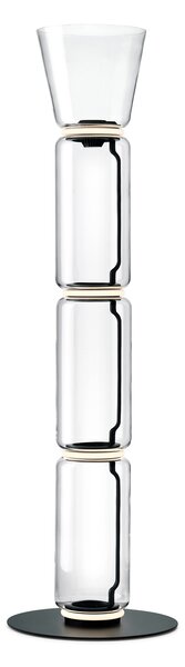 Flos F0267000 Noctambule F3 High Cylinders Cone Big Base, stojací lampa ze skla se stmívačem, 4x9W + 1x18W LED 2700K, výška 197cm
