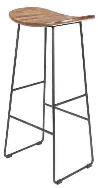 White Label Teaková barová židle WLL TANGLE 76 cm