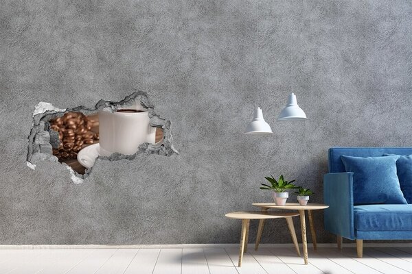 Samolepící nálepka beton Šálek kávy nd-b-80012993