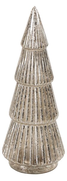 DEKORAČNÍ FIGURKA LED 10X31 CM STŘÍBRNÁ