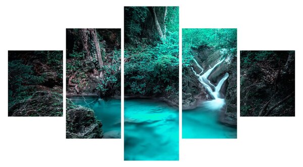 Obraz - Tyrkysové jezero (125x70 cm)
