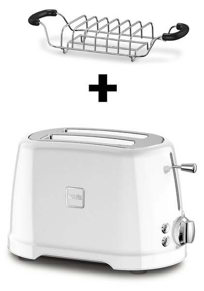 Novis Toaster T2 (bílý) + mřížka na rozpékání ZDARMA