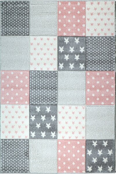 Dětský kusový koberec Jasper Kids 22725-955 pink - 160x230cm