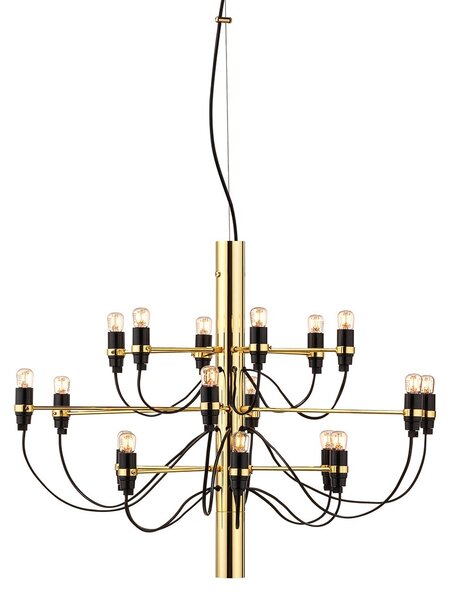 Flos A1352059 2097-18, luxusní mosazný lustr, 18x15W E14 čirá, prům. 69cm, výška 51cm
