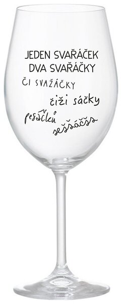 SVAŘÁČEK - čirá sklenice na víno 350 ml