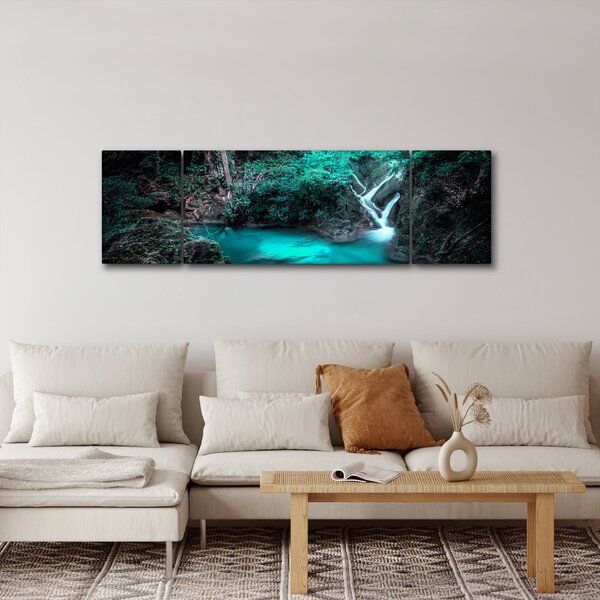 Obraz - Tyrkysové jezero (170x50 cm)