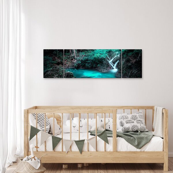 Obraz - Tyrkysové jezero (170x50 cm)