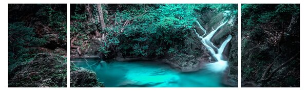 Obraz - Tyrkysové jezero (170x50 cm)