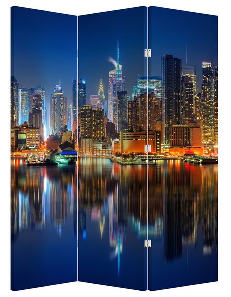 Paraván - Manhattan v noci (126x170 cm)